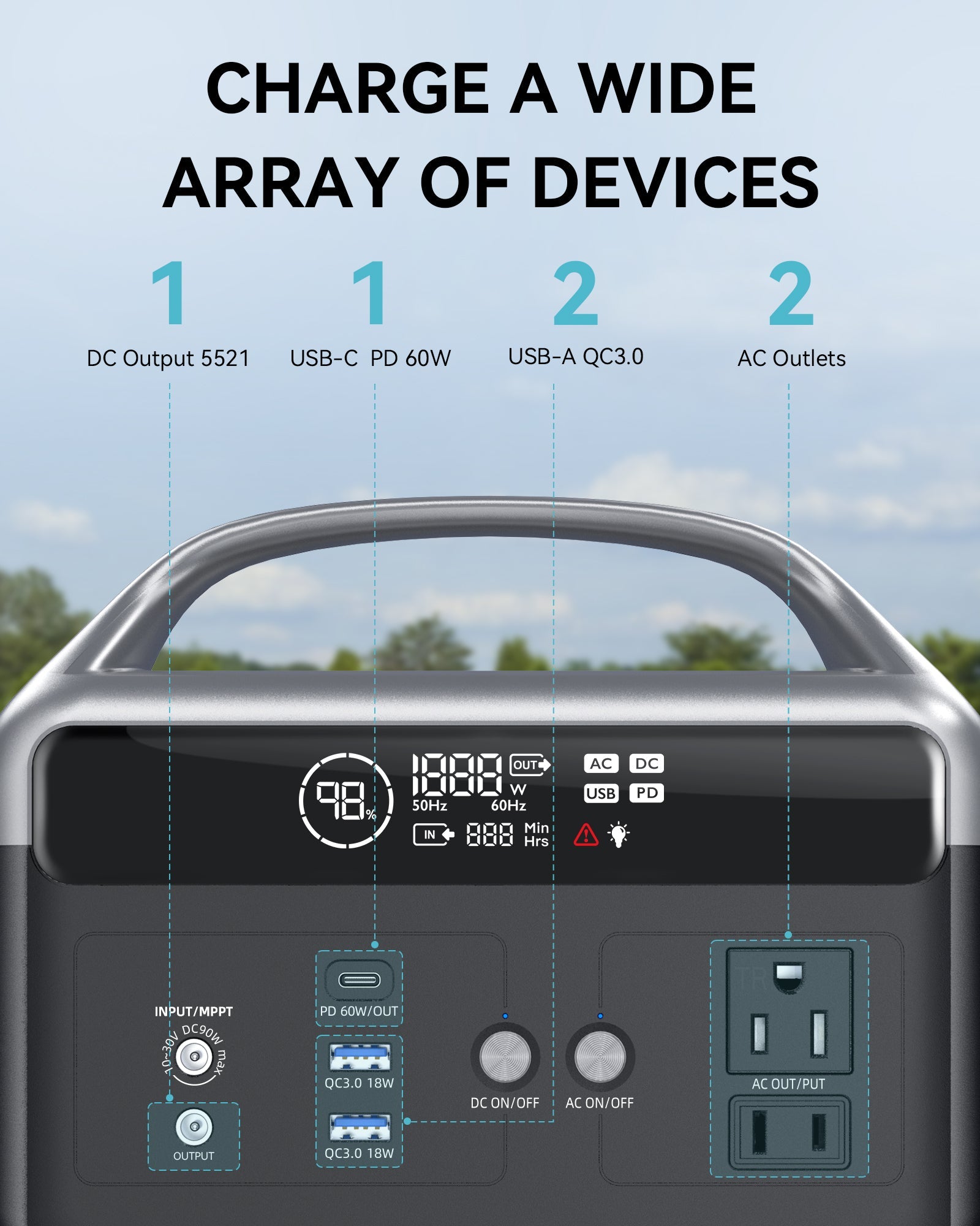 DaranEner NEOZ Portable Power Station | 300W 179.2Wh (US Version)